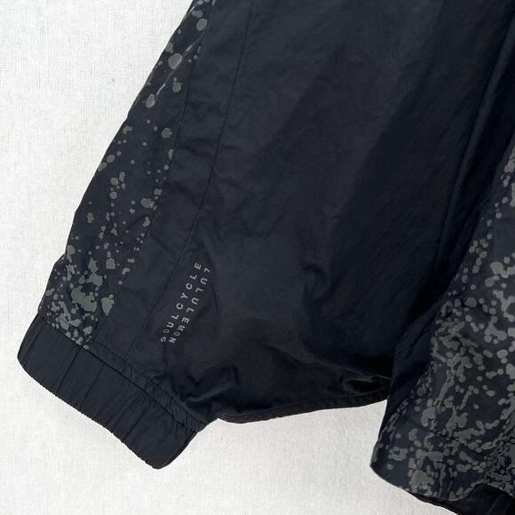 LULULEMON Ride & Reflect Jacket Womens M/L Black Hooded Packable Lightweight - Picture 14 of 16